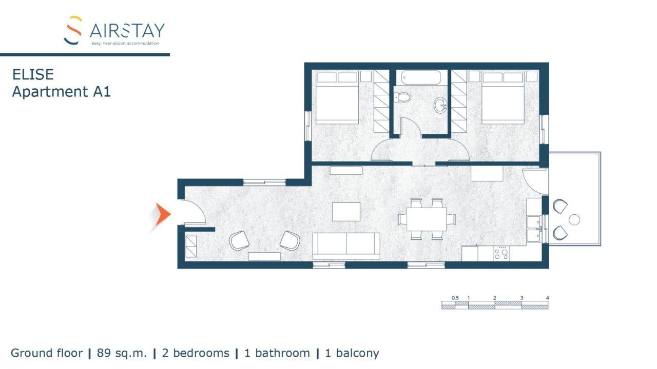 Elise Apartment Airport By Airstay Spáta Dış mekan fotoğraf